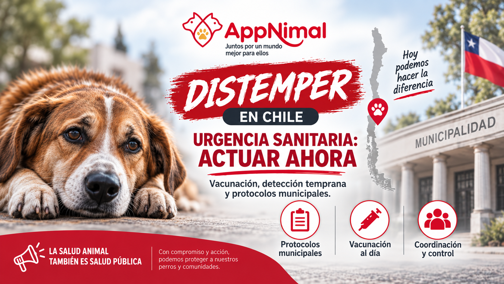 Distemper en Chile: el brote avanza y es momento de actuar