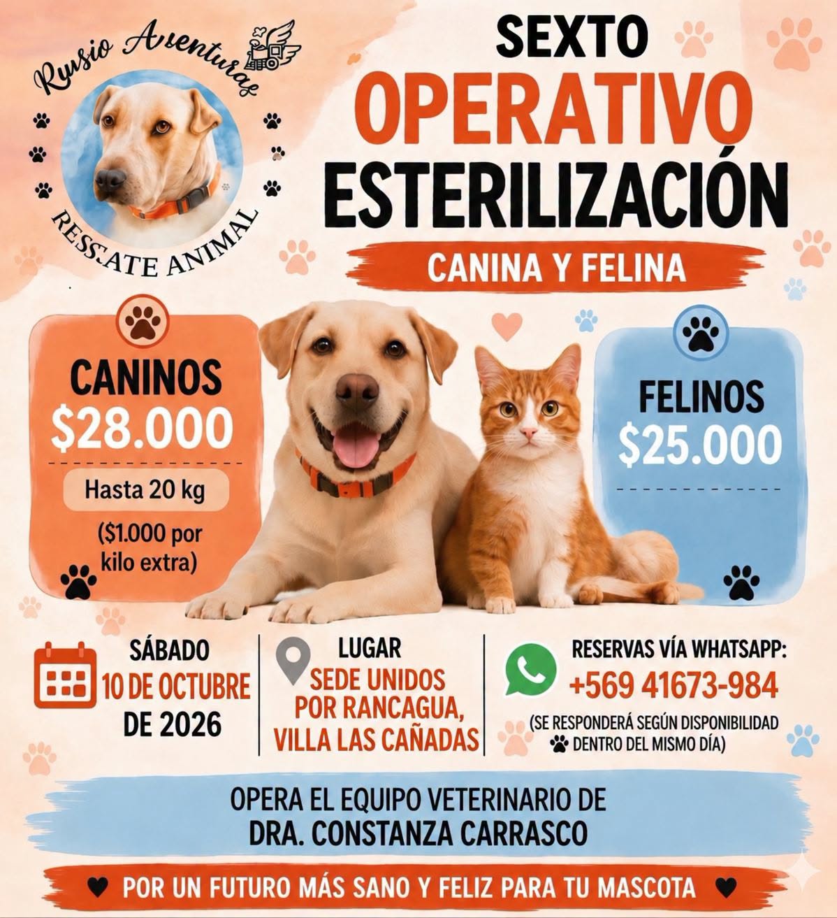 Sexto Operativo de Esterilizacion - Rusio Aventuras